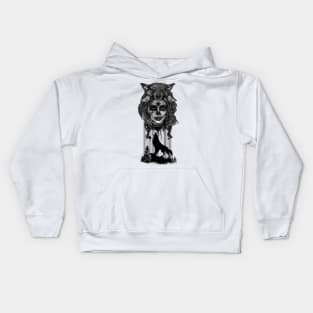 Indian Wolf-girl Kids Hoodie